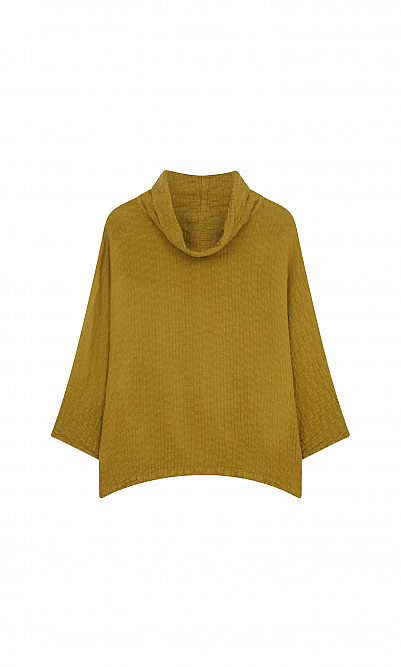 Lime cowl neck top