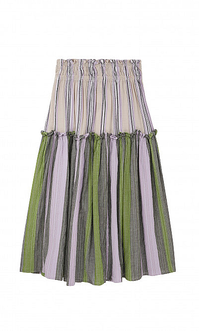 Lilac stripe skirt