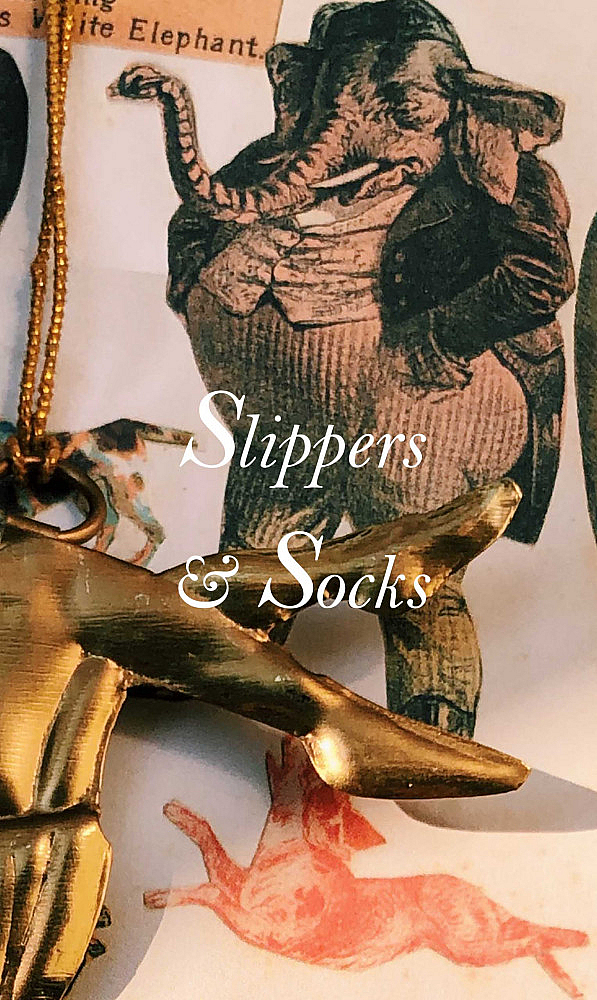 Christmas Bookmark 3 - Slippers & Socks