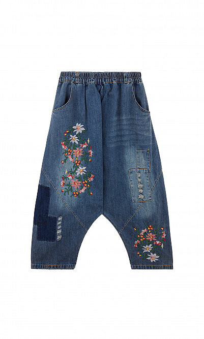 Embroidered Lula jeans